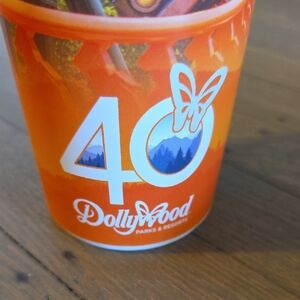Dollywood 25 Years / 40 Travel Souvenir Drinkware Plastic Cup. NEW